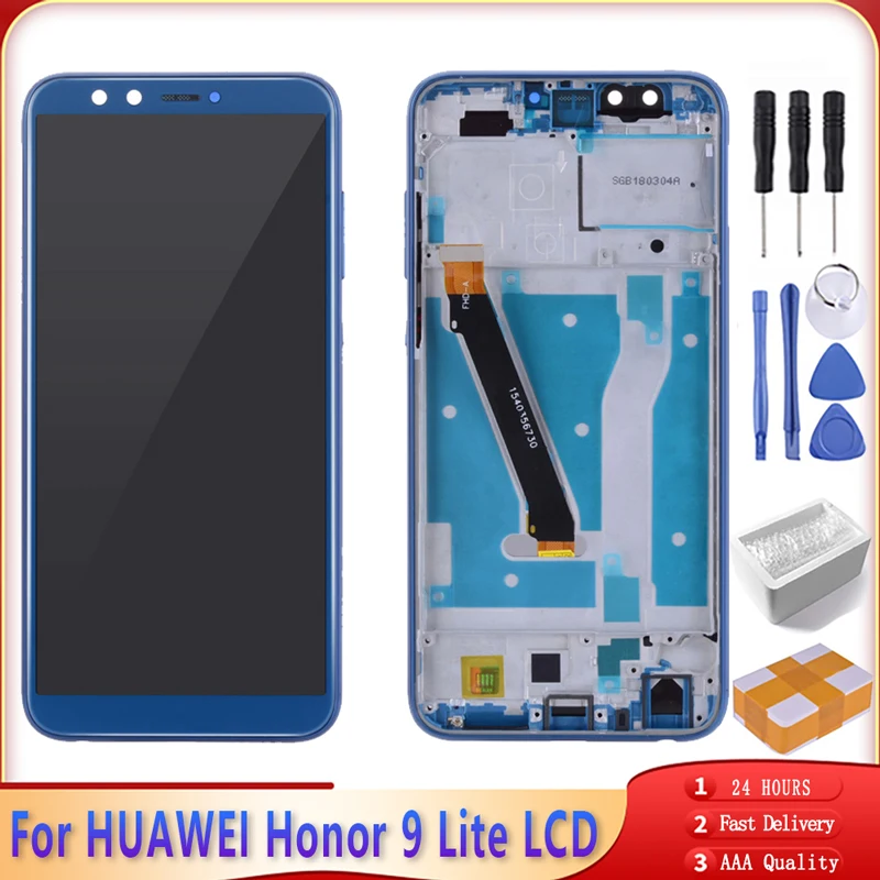 5 65 &quotAAA LCD + рамка для Huawei Honor 9 lite дисплей с сенсорным экраном дигитайзер