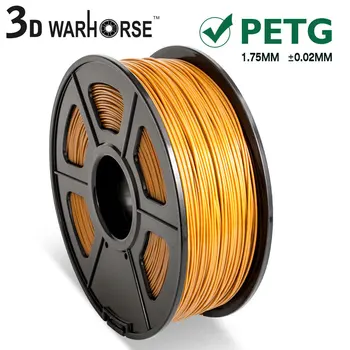 

PETG 3D Filament with Spool 1kg for 3D Printer and Printing Pen Coffee Color 1.75mm Plastic Filaments Consumables Material Roll