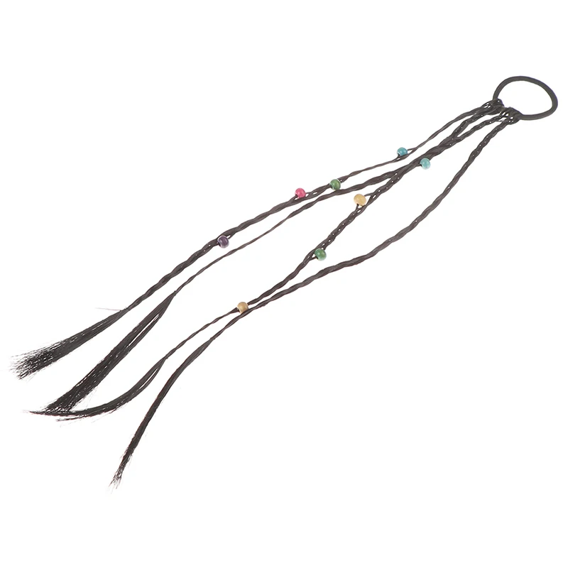 

1PC Bohemian Braided Headband Bead Women Elastic Hair Band Twist Wig Headband for Kid Elastic Rubber Band Hair Accessories