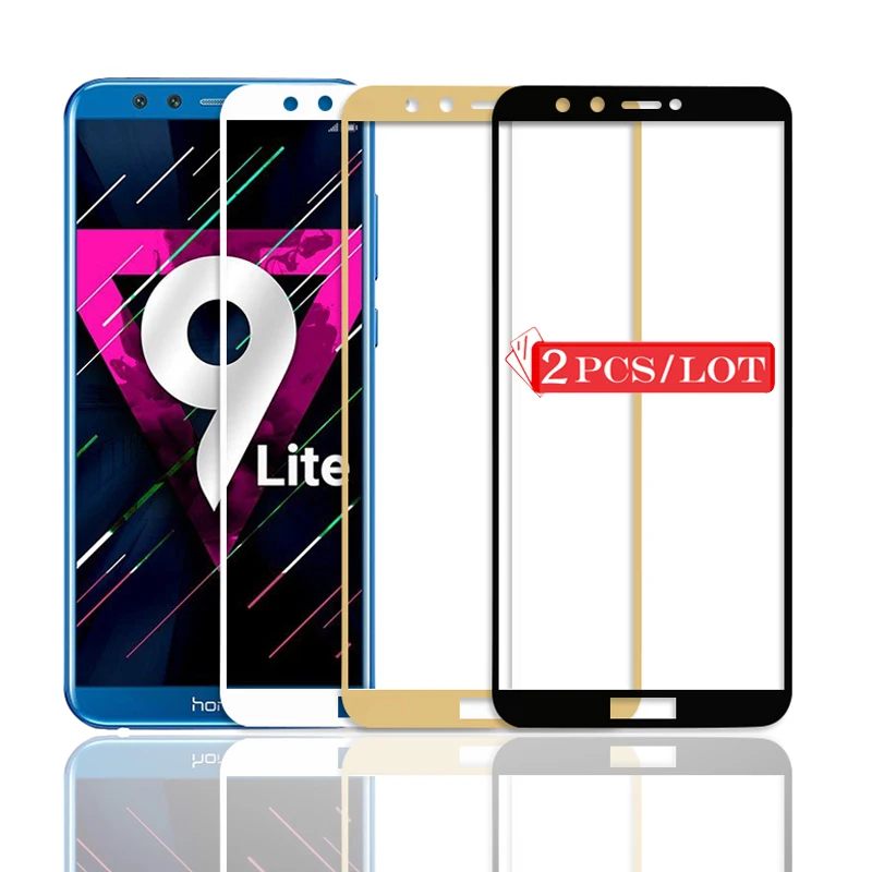 Закаленное стекло для Huawei Honor 9 Lite защитная пленка экрана Hauwei Honor9Lite 2