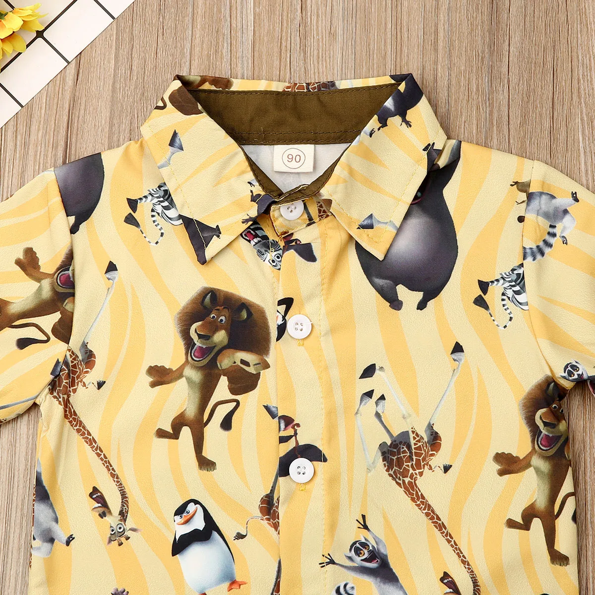 Pudcoco/Летняя одежда для маленьких мальчиков; Милая футболка с короткими рукавами и принтом животных; топы; короткие штаны; комплект из 2 предметов; официальная одежда