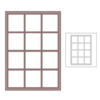 

2020 New Rectangle Frame Edge Sewing Thread Square Background Metal Cutting Dies For DIY Embossing Cut Card Scrapbooking Making