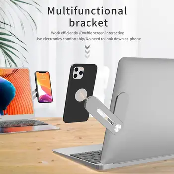 

Magnetic Screen Support Hoder Laptop Side Mount Connect Dual Tablet Holder Clip Adjustable Display Phone Stand Monitor Brac F6A2
