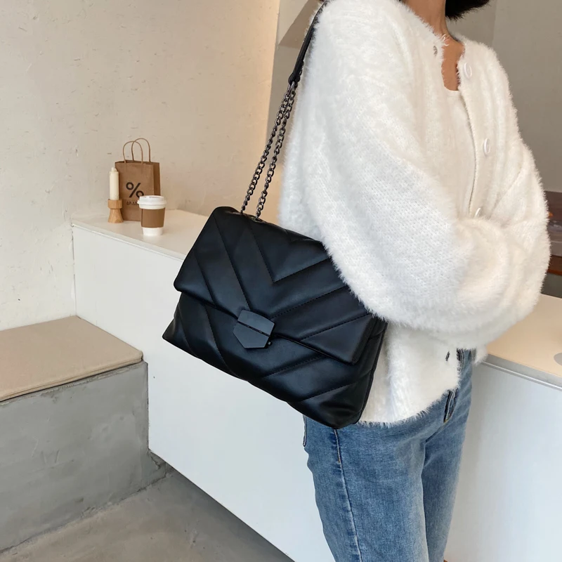 LEFTSIDE Embroidery Thread Small PU Leather Crossbody Bags For Women 2021 Trend Women's Branded Trending Shoulder Handbags