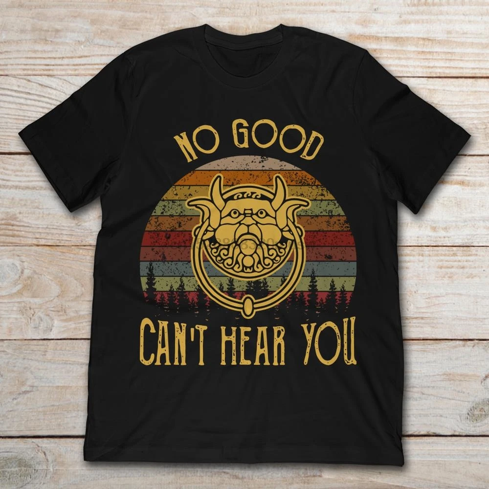 Бренд лабиринт дверной молоток No Good CanHear You Футболка мужская футболка с коротким