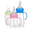 2Pcs Silicone Baby Cereal Feeder Bottle Spoon Toddler Wide Feeding Bottle Spoon Replacement Fresh Food Cereal Squeeze Feeder 5