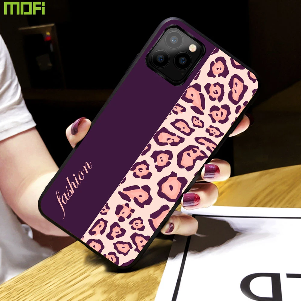 Для iPhone xs чехол 11 Pro Max для Xs Mofi закаленное стекло фиолетовая задняя крышка X