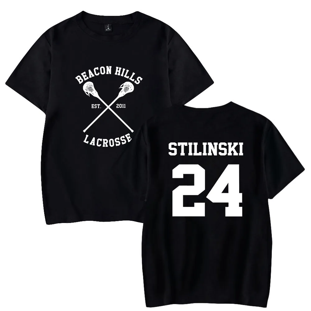 Teen Wolf Stilinski 24 LAHEY 14 MCCALL 11 DUNBAR 9 Print Tshirt Spring Summer Holiday Street Men/Women Streetwear T-shirt | Мужская
