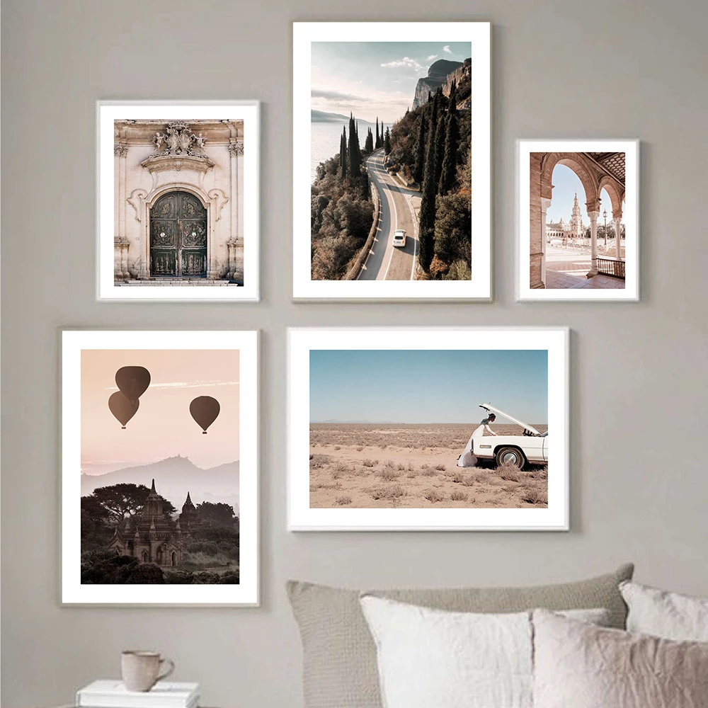 Nordic-Landscape-Poster-Prints-Canvas-Painting-Spain-Square-Sicilian-Door-Lake-Garda-Wall-Art-Picture-For (1)