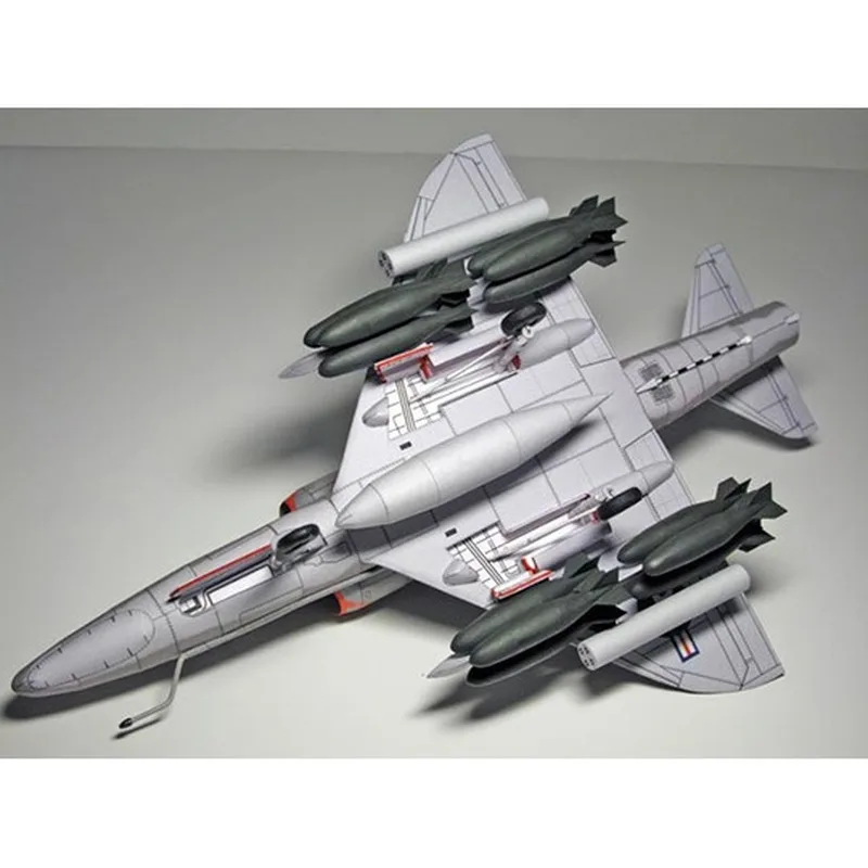 Модель самолета Skyhawk в масштабе 1:33 США 3D бумажная карточка для сборки