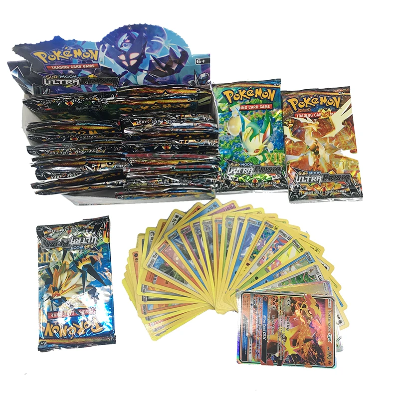 Takara Tomy Pokemon 324 шт. GX EX Мега карта Солнце Луна ультра Призма Коллекционная карта подарок детская игрушка