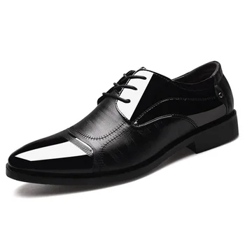 

Men Sports Latin Prom Business Dance Wedding Leather Shoes Ballroom Pointed Large Size