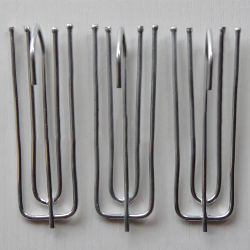 Metal Four Fork Curtain Tape Hook Curtain Cloth Ring Clamp Tracks DIY Home Accessories 15PCS curtain accessories