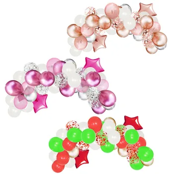 

42pcs/set Balloons Chain Christmas Balloons Arch Birthday Party Wedding Decoration Gender reveal Party Wall Decor 12inch Latex