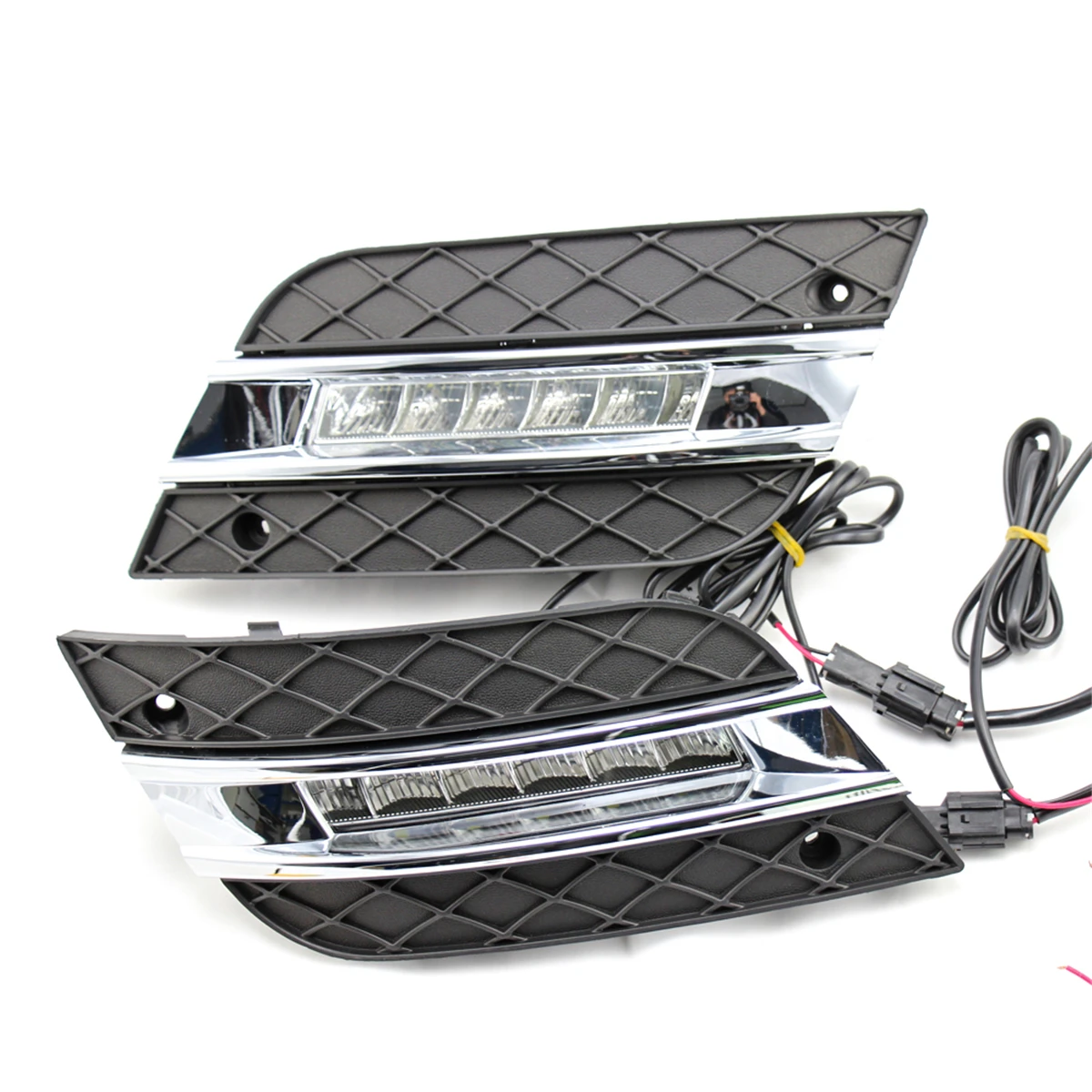 Светодиодный дневной светильник для Mercedes Benz ML350 W164 2010 2011 Водонепроницаемый ABS 12В дневные ходовые огни лампы старые розетки