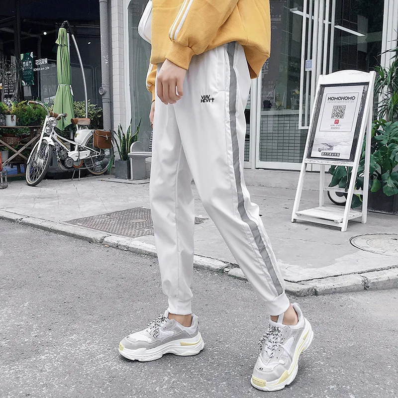 

INS Super Fire Pants Handsome T Students Loose-Fit Harajuku Wind Bf9 Points Men's Trousers Trend Hip Hop Casual Ankle Banded Pan