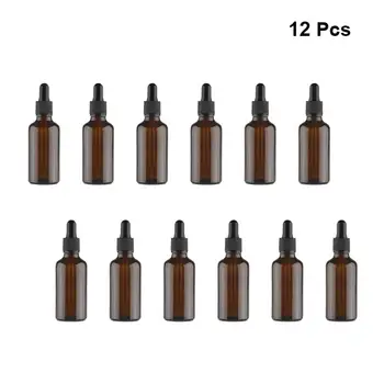 

10/30ml Empty Dropper Bottle Amber/clear Storage Container Refillable glass Bottle Makeup Cosmetic Tool for Travel