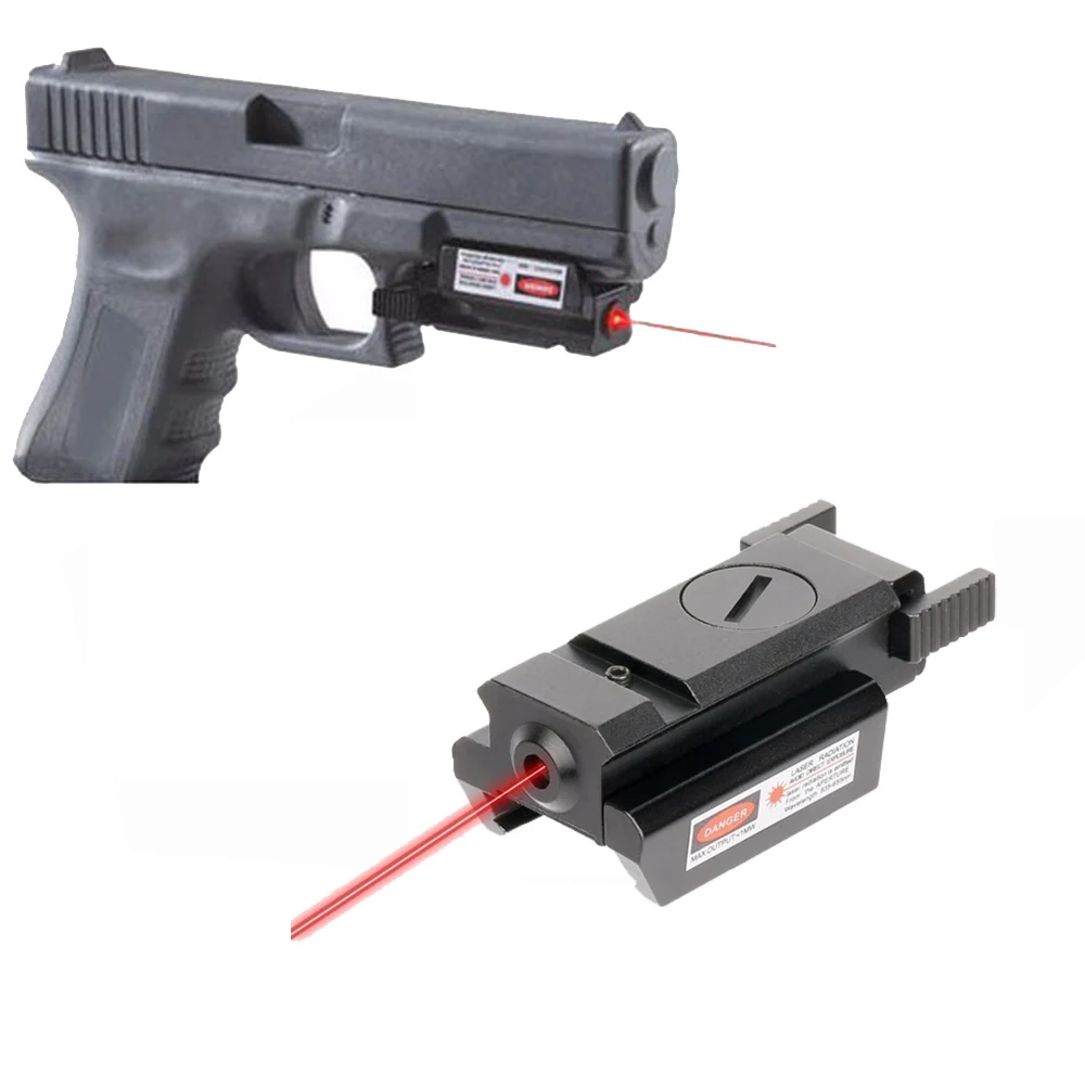 Rot Dot Laser Zielfernrohr LED Taschenlampe Fackelpistole Halterung Schiene Jagd 