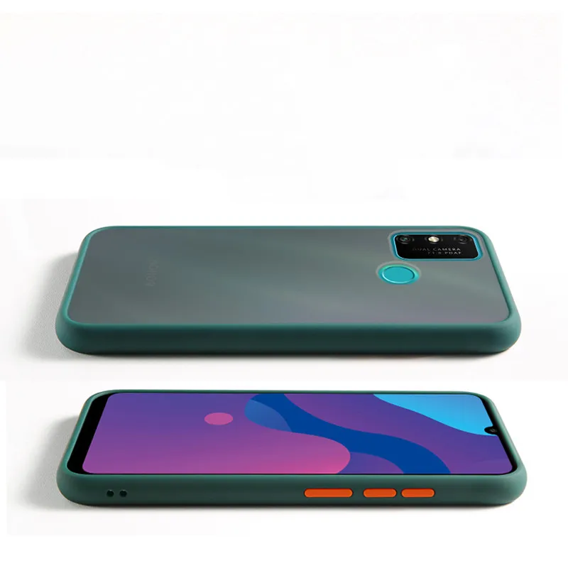 Translucent shock proof matte cover case for Samsung Galaxy A21s or A21 or A20s or A20