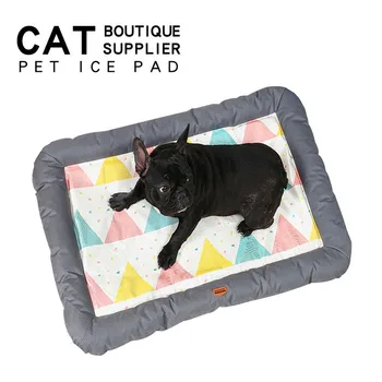 

Summer Pet Mat Pet Cold Ice Silk Cooling Pad Cushion for Dogs Cats Kennel Dog Mat Sofa Cushion Car Mat Sleeping Pet Accessories