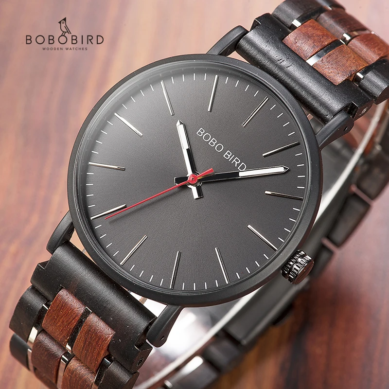 Relogio masculino BOBO BIRD 2019 новый дизайн простые Стильные мужские часы принимаются индивидуальный, Деревянный Подарочная коробка