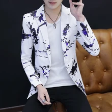 Men Blazer 2019 New Arrival Spring And Autumn Male Leisure Suit Handsome Slim Outerwear Single Button Casual Korean Style X06 Men Blazer 2019 New Arrival Spring And Autumn Male Leisure Suit Handsome Slim Outerwear Single Button Casual Korean Style X06