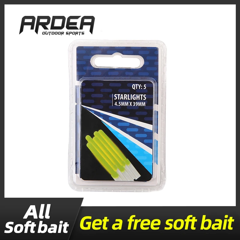 

ARDEA 4.5*39mm 5/10/15/20 pcs Fishing lightstick float fluorescent dark glow stick rod lights useful lots fishing tackle