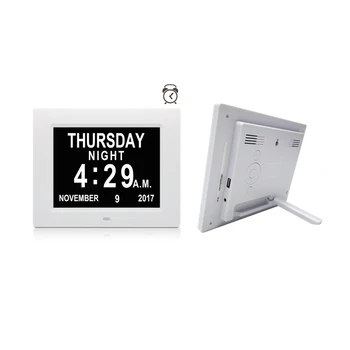 

New Gift Portable Remote Control 8 Inch Digital Day Alarm Clock