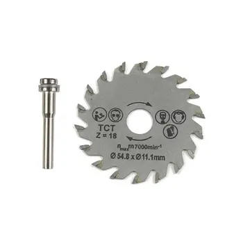 

HSS Circular Saw Blade Rotary Tool 54.8mm Mini Wood Cutting Discs Blades with Drill Mandrel for Dremel Metal Cutter