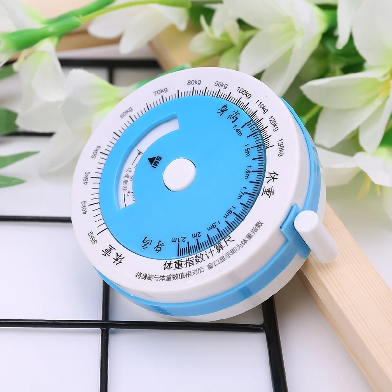 150cm BMI Tape Measure Body Mass Index Retractable Tapes Diet Weight Loss Ruler