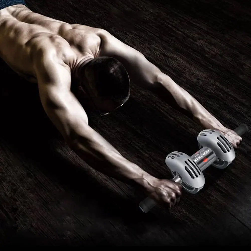 Pushup Нескользящая двойная с ковриком тренировочная резиновая домашняя Бодибилдинг Бесшумная тренировка брюшное колесо оборудование для фитнеса Ab ролик