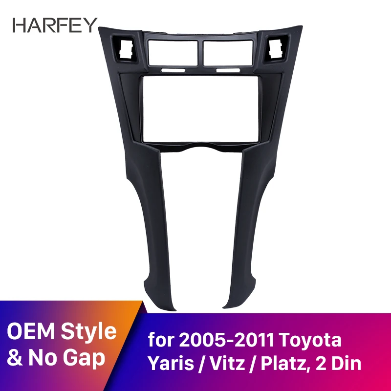 Harfey 2Din рама фасции Для 2005 2006 2007 2008 2009 2010 2011 Toyota Yaris Vitz Platz стерео установка