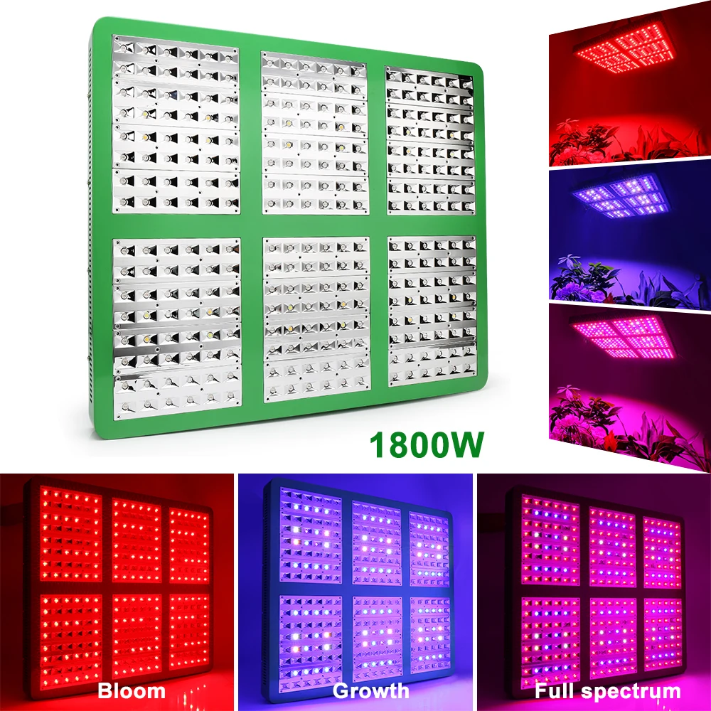 

LED Grow Light for Indoor Plants Double Switch Full Spectrum with UV&IR Greenhouse Hydroponic Seedling Veg Flower Full Spectrum