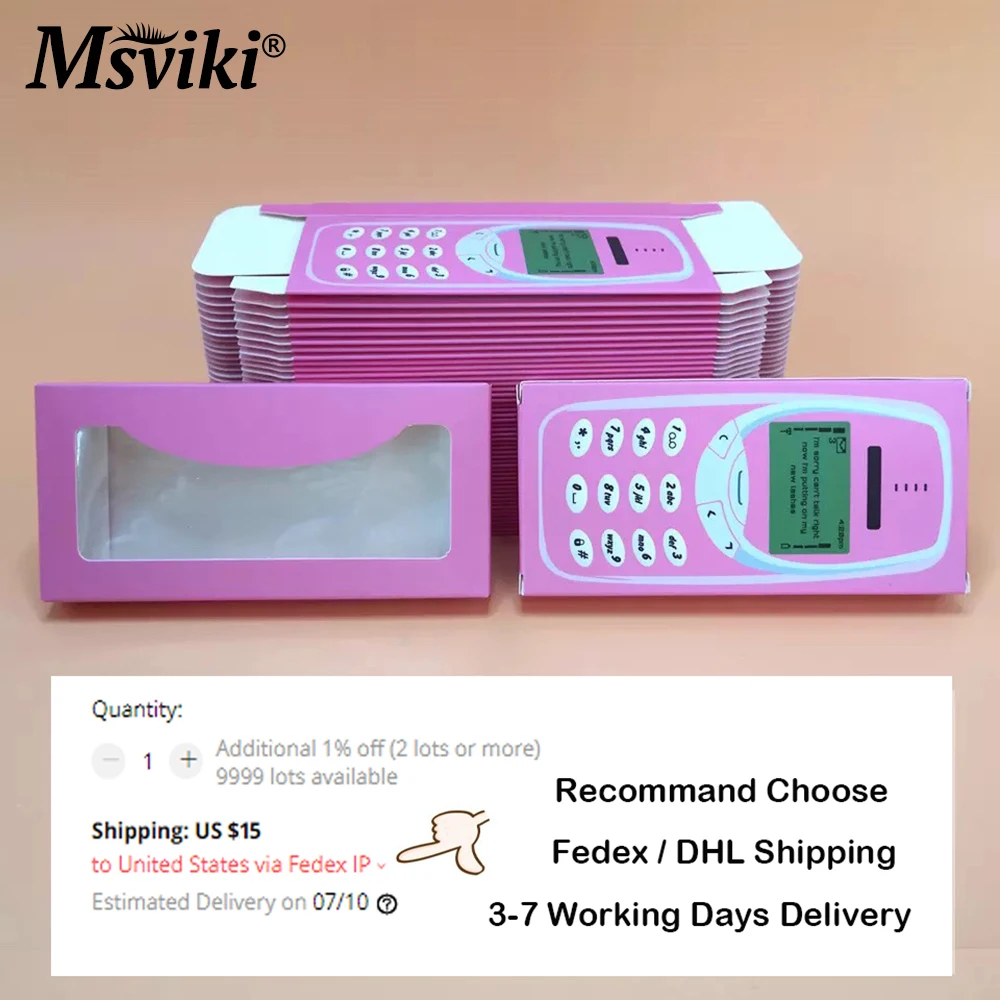 100 Pcs Eyelash Packaging Box Bulk Wholesale Custom 3D Mink Lashes Boxes Packaging With Logo Makeup Set Eyelashes Case Pack 6