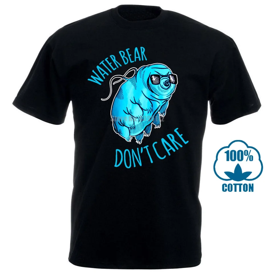 Men Funny T Shirt Women Cool Tshirt Water Bear Don T Care Funny Tardigrade Microbiology Waterbear Science T Shirt 010379 T Shirts Aliexpress aliexpress