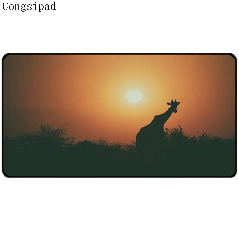 300x600x3mm Высокое качество,, животный жираф, компьютерный игровой коврик для мыши, ноутбук, компьютерная игра, коврик для мыши, резиновый коврик, сделай сам - Цвет: 300x600x3mm