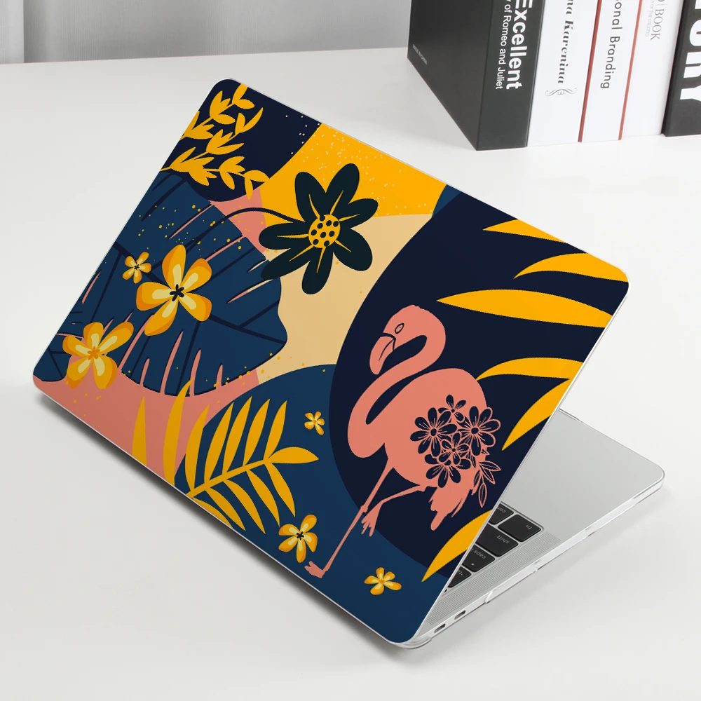 3D Print Abstract Leaves Laptop Case For Macbook Air 13 A2337 A2338 2020 M1 Chip Pro 14 15 A2442 A2289 Mac Pro 16 A2141 A2485