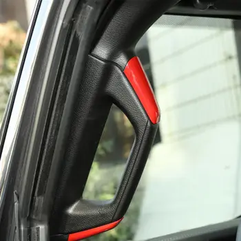 

Decal Grab Bar Trim Replacement Pillar Handle Cover For Jeep Wrangler JL 2018 2019 ABS