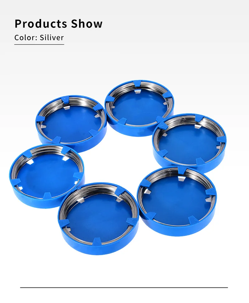 VV Dental Braces Wire 0.5/ 0.6/ 0.7/ 0.8/ 0.9/ 1.0/ 1.2 mm Stainless Steel Arch Wire for Orthodontic Teeth Surgical Instruments