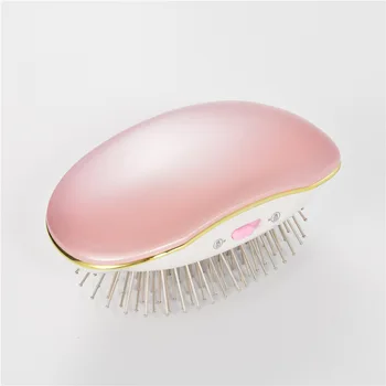 

Plastic Portable Negative Ion Anti-static Hair Straightening Vibration Massage Comb Smooth Hair Dry Battery 25W Dry Thermostatic