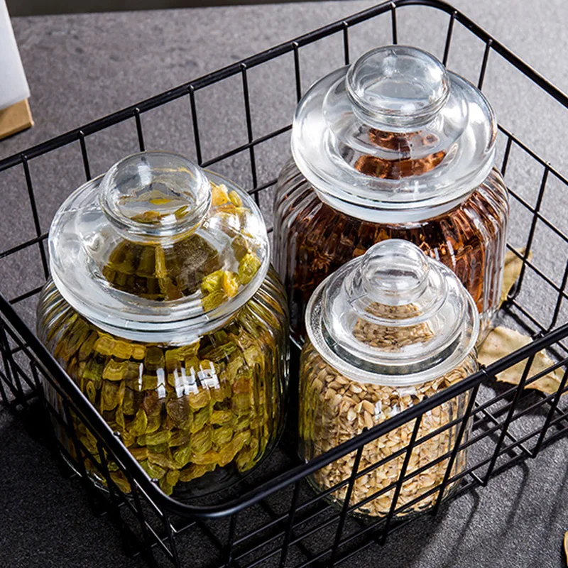 

Honey Glass Bottle Fruit Sauce Bottle Grain Enzyme Bottle Pickle Pickle Jar Storage Jar Glass Jar secret stash glass jars