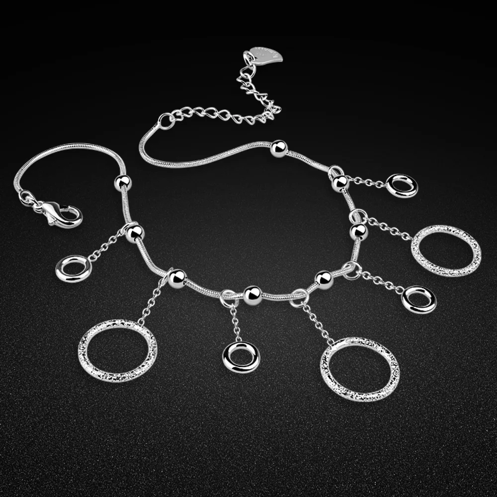 Gioielli Alla Moda Cavigliere In Argento Sterling 925 Sandali A Piedi Nudi Piede Gioielli Gamba Nuove Cavigliere A Piedi Bracciali Alla Caviglia Per L