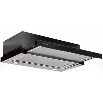 

Kitchen range hood Konigin Helena black glass 60