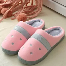 Зимние домашние тапочки; короткие плюшевые домашние тапочки унисекс с принтом; Теплая обувь на плоской подошве; Домашние хлопковые тапочки; обувь