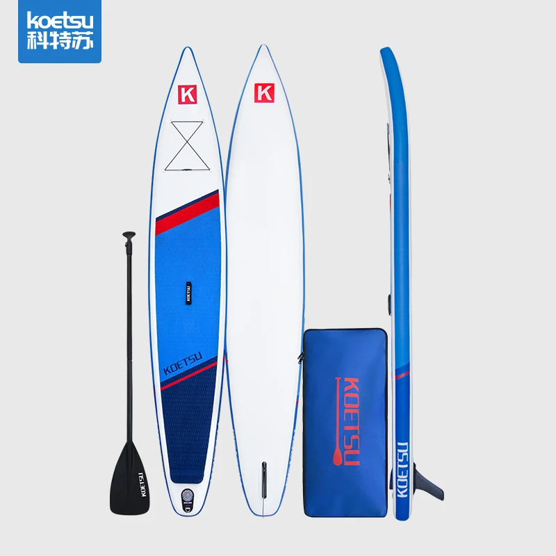 KOETSU Sup Board Double Layer Racing Paddle Board Inflatable For Competition Blue Installable Seat 380 OR 420 double happiness competition volleyball classic volleyball no 5