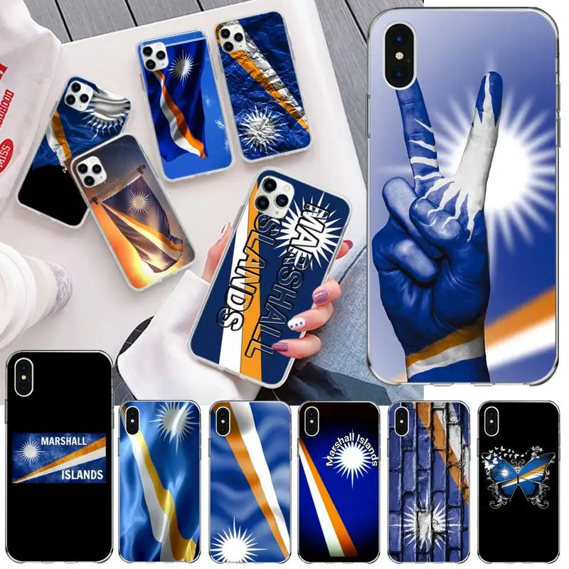 Чехол для телефона KPUSAGRT с национальным флагом маршаллового острова iPhone 11 pro XS MAX 8 7