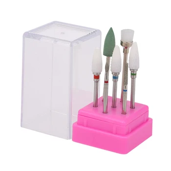 

7pcs Nail Drill Bits Set for Pedicure & Manicure Nail Art Replacement Drill Bits Heads for Electric Nail Drill Handpiece