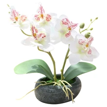 Искусственные Горшечные цветы моли орхидеи горшочных растений бонсаи тригменальный фестиваль дома вечерние Сад Свадьба поддельные цветы оформление