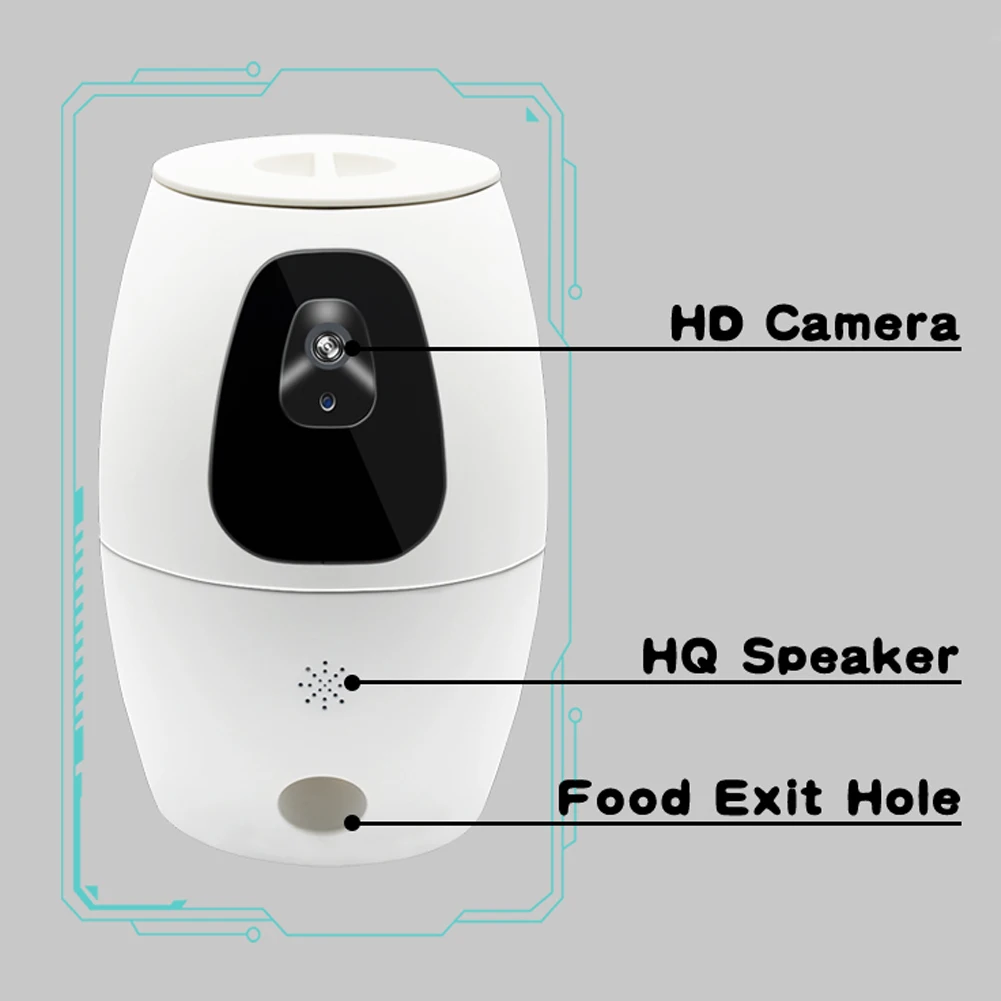 

Full HD APP Support Anti Slip Smart Automatic Pet Surveillance System Food Feeding Treat Dispenser Audio Dog Camera Video WIFI