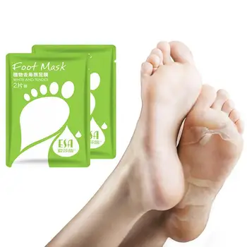 

2pcs Foot Care Mask For Gentle Exfoliating Moisturizing Enhances Smooth Peeling Dead Skin Masks Socks Winter Protect Feet Cream